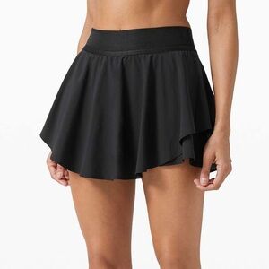 Lululemon Court Rival High Rise Skirt Black Size 10